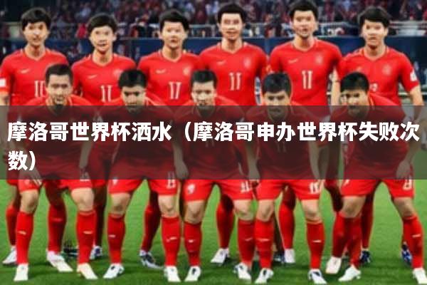 摩洛哥世界杯洒水（摩洛哥申办世界杯失败次数）