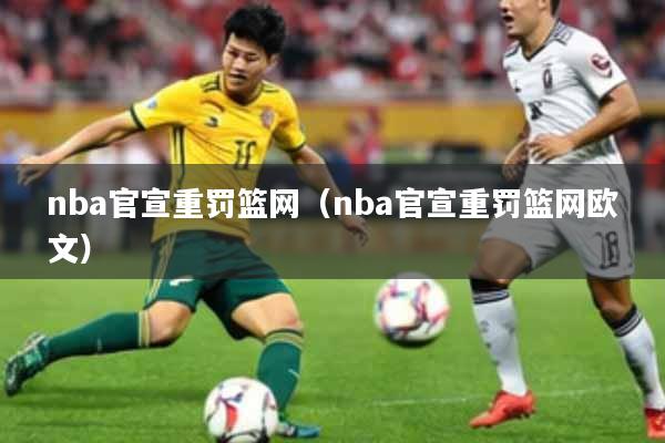 nba官宣重罚篮网（nba官宣重罚篮网欧文）