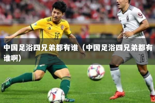 中国足浴四兄弟都有谁（中国足浴四兄弟都有谁啊）