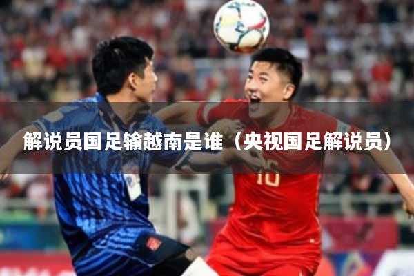 解说员国足输越南是谁（央视国足解说员）